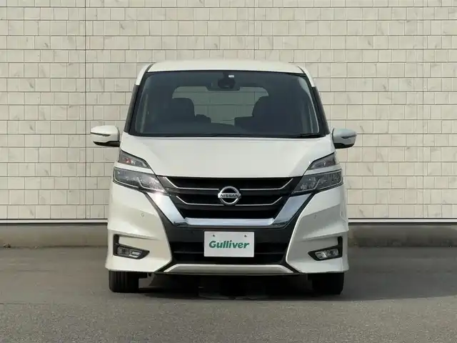 日産 セレナ ハイウェイスター プロパイロットED 福岡県 2016(平28)年 6.8万km ブリリアントホワイトパール 禁煙車純正7型SDナビ(フルセグTV/CD/DVD/BT)バックモニターフリップダウンモニタープロパイロットエマージェンシーブレーキコーナーセンサー両側パワスラETCオートホールドUSBポート純正LEDヘッドライト純正フロアマット純正17インチアルミホイールプッシュスタートスマートキー