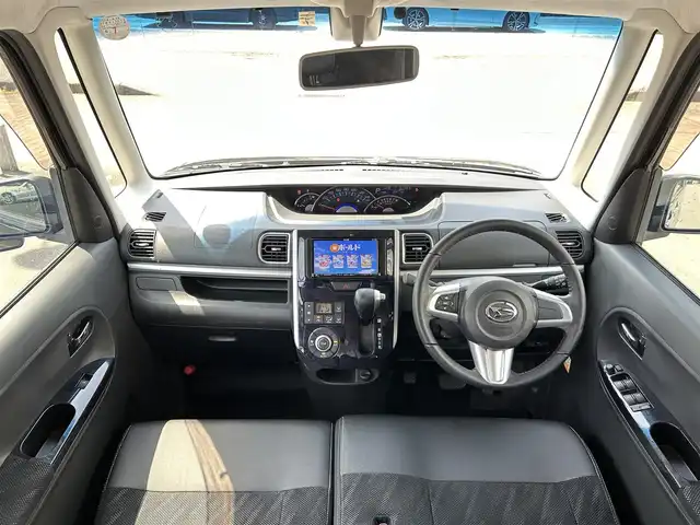 ダイハツ タント カスタム RS トップED SAⅡ 静岡県 2016(平28)年 6.4万km ブラックマイカメタリック 両側パワースライド/社外メモリナビ・フルセグTV/DVD/CD/USB/SD/Bluetooth/バックカメラ/純正エアロ/純正15インチアルミホイール/スマートアシスト/LEDライト/スマートキー2個/プッシュスタート/取扱説明書/ナビ取扱説明書
