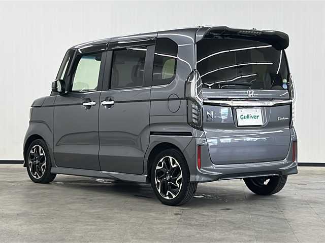 ホンダ Ｎ ＢＯＸ カスタム G L ターボ ホンダセンシング 長崎県 2018(平30)年 5.9万km シャイニンググレーM 純正メモリナビ/（フルセグ/CD/DVD/Bluetooth）/バックカメラ/クルーズコントロール（追従走行あり）/衝突軽減ブレーキ/レーンアシストキープ/横滑り防止装置/オートライト/オートマチックハイビーム/デジタルインナー（前後ドラレコ機能付き）/ETC/両側パワースライドドア/LEDヘッドライト/純正15インチAW/ウィンカーミラー/プッシュスタート/ドアバイザー