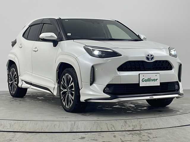 トヨタ ヤリスクロス ハイブリッド Z 熊本県 2021(令3)年 3.4万km ホワイトパールクリスタルシャイン 純正ナビ/（Bluetooth/TV）/モデリスタフルエアロ/バックカメラ/クルーズコントロール/LEDオートライト/アイドリンクストップ/オートエアコン/スマートキー/ETC