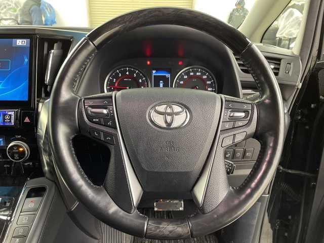 トヨタ ヴェルファイア Z Gエディション 道央・札幌 2019(令1)年 4万km ブラック ・4WD/トヨタセーフティセンス/・モデリスタエアロ/寒冷地仕様/・社外アルパイン11インチ　ナビ/・CD/DVD/BT/フルセグTV）/・バックカメラ/・フリップダウンモニター/・前席シートヒーター/シートベンチレーション/・前席パワーシート/レザーシート/・２列目パワーシート/オットマンシート/・追従クルーズコントロール/・LEDオートライト/オートハイビーム/・両側パワースライドドア/・パワーバックドア/・デジタルインナーミラー/・ビルドインETC