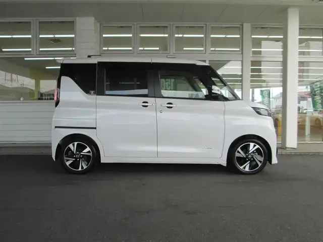 日産 ルークス HWS Gターボ プロパイロットED 千葉県 2020(令2)年 1.2万km ホワイトパール アラウンドビューモニター/エマージェンシーブレーキ/車線逸脱警報(支援有)/LEDヘッドライト&LEDフォグランプ/両側パワースライドドア/ハンズフリーオートスライドドア/レーダークルーズコントロール/前後コーナーセンサー/スペアキー/新車時保証書