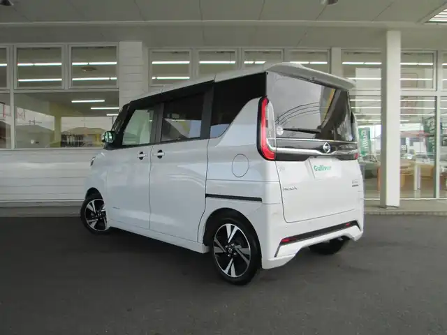 日産 ルークス HWS Gターボ プロパイロットED 千葉県 2020(令2)年 1.2万km ホワイトパール アラウンドビューモニター/エマージェンシーブレーキ/車線逸脱警報(支援有)/LEDヘッドライト&LEDフォグランプ/両側パワースライドドア/ハンズフリーオートスライドドア/レーダークルーズコントロール/前後コーナーセンサー/スペアキー/新車時保証書