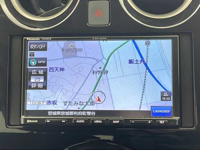 日産 ノート e－パワー B FOUR 宮城県 2019(令1)年 3万km ブリリアントシルバー 4WD/メモリナビ/(AM/FM)/Bluetooth/バックカメラ/車両接近音オフスイッチ/プッシュスタート/スマートキー/スペアキー/ETC2.0/コーナーセンサー/レーンキープアシスト/衝突被害軽減システム/オートライト/ヘッドライトレベライザー/ドアバイザー/社外フロアマット