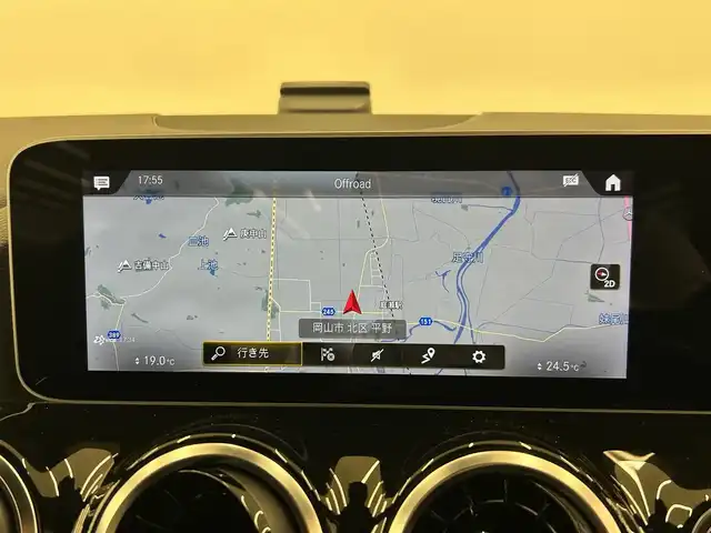 メルセデス・ベンツ Ｂ２００ｄ AMGライン 岡山県 2019(令1)年 4万km デニムブルー 純正ナビ/Rカメラ/ACC/Bluetooth/USB/SOSコール/道路標識ASST/アクティブレーンキーピングASST/アクティブブレーキASST/アテンションASST/ブラインドスポットASST/レーンチェンジASST/ハーフレザーシート/シートヒーター/パワーシート/PTG/オートライト/オートワイパー/AHB