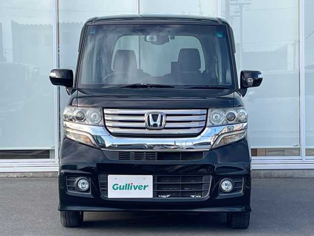 ホンダ Ｎ ＢＯＸ カスタム G Lパッケージ 神奈川県 2012(平24)年 9.8万km クリスタルブラックパール 社外ナビ（MDV-535DT）　/フルセグ/CD/DVD/バックカメラ　/片側パワースライドドア　/純正アルミホイール　/純正フロアマット　/キセノンヘッドライト　/フォグライト　/オートライト　/プッシュスタート/スマートキー　/ＡＢＳ　/横滑り防止装置　/Ｗエアバック