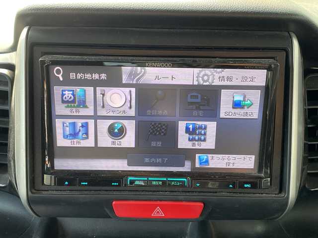 ホンダ Ｎ ＢＯＸ カスタム G Lパッケージ 神奈川県 2012(平24)年 9.8万km クリスタルブラックパール 社外ナビ（MDV-535DT）　/フルセグ/CD/DVD/バックカメラ　/片側パワースライドドア　/純正アルミホイール　/純正フロアマット　/キセノンヘッドライト　/フォグライト　/オートライト　/プッシュスタート/スマートキー　/ＡＢＳ　/横滑り防止装置　/Ｗエアバック