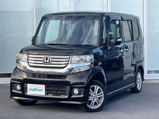ホンダ Ｎ ＢＯＸ カスタム G Lパッケージ 神奈川県 2012(平24)年 9.8万km クリスタルブラックパール 社外ナビ（MDV-535DT）　/フルセグ/CD/DVD/バックカメラ　/片側パワースライドドア　/純正アルミホイール　/純正フロアマット　/キセノンヘッドライト　/フォグライト　/オートライト　/プッシュスタート/スマートキー　/ＡＢＳ　/横滑り防止装置　/Ｗエアバック