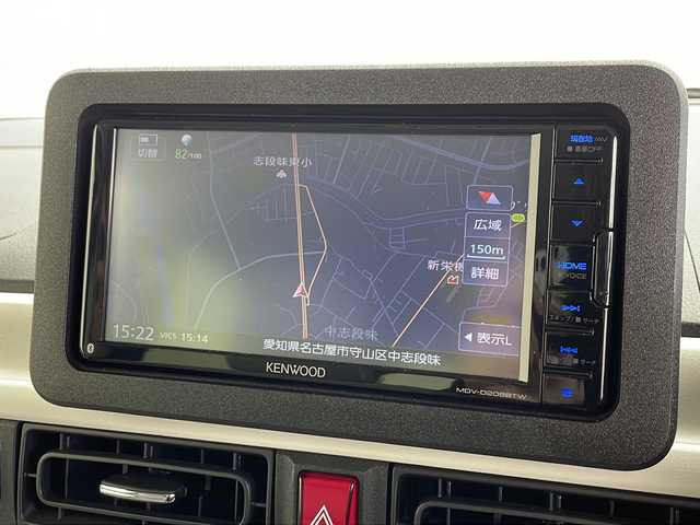 ダイハツ ムーヴ キャンバス ストライプス G 愛知県 2022(令4)年 1.9万km シャイニングホワイトパール/サンドベージュメタリック /ＫＥＮＷＯＯＤナビ(MDV-D208BTW)//ＣＤ　ＤＶＤ　ＢＴ　ＵＳＢ　ＳＤ　ＡＵＸ　ＦＭ　ＡＭ　//アラウンドビューモニター　//前後クリアランスソナー//ウェルカムオープン機能付両側パワースライドドア　　//スマートアシスト　//ＥＴＣ　//前席ホッとカップホルダー//LEDオートライト//スマートキー//スペアキー//カラーマルチインフォメーションディスプレイ//取扱説明書//ナビ取扱説明書