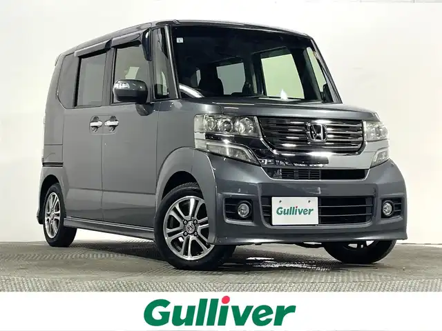 ホンダ Ｎ ＢＯＸ カスタム SSパッケージ 大阪府 2015(平27)年 5.9万km ポリッシュドメタルメタリック 純正ナビＴＶ　衝突軽減　両側パワスラ　バックカメラ　オートエアコン　オートライト　ＨＩＤヘッドライト　フォグランプ　スマートキー　プッシュスタート