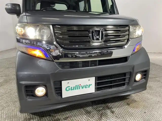 ホンダ Ｎ ＢＯＸ カスタム SSパッケージ 大阪府 2015(平27)年 5.9万km ポリッシュドメタルメタリック 純正ナビＴＶ　衝突軽減　両側パワスラ　バックカメラ　オートエアコン　オートライト　ＨＩＤヘッドライト　フォグランプ　スマートキー　プッシュスタート