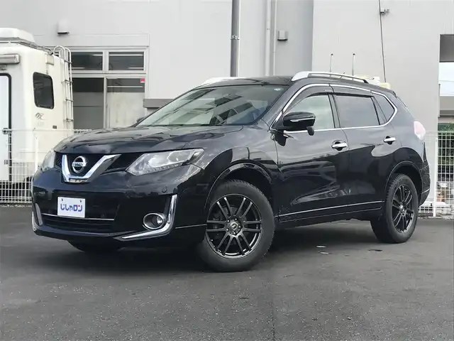日産 エクストレイル モード・プレミア 栃木県 2015(平27)年 8.7万km ダイヤモンドブラック 株)IDOMが運営する【じしゃロン小山店】の自社ローン専用車両になります。こちらは現金またはオートローンご利用時の価格です。自社ローンご希望の方は別途その旨お申付け下さい//禁煙車/純正フルセグナビ/（CD/DVD/AM/FMラジオ）/(Bluetooth)/スマートキー/プッシュスタート/バックカメラ/ＥＴＣ/エマージェンシーブレーキ/サンルーフ/アイドリングストップ/電動格納ドアミラー/パワーウインドウ/オートライト