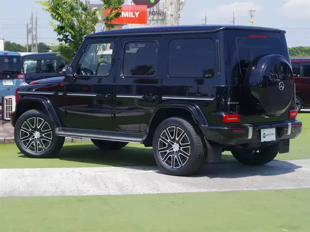 メルセデス・ベンツ ゲレンデヴァーゲン Ｇ４５０ｄ 千葉県 2025(令7)年 0.1万km未満 オブシディアンブラック AMGラインパッケージ/MANUFAKTURボディ同色スペアタイヤリング/MANUFAKTURロゴパッケージ/MANUFAKTURプログラム/アクティブブレーキアシスト/アクティブレーンキープアシスト/ブラインドスポットアシスト/アテンションアシスト/ディストロニック/パノラミックスライディングルーフ/ブラックレザーシート/前席パワーシート/エアシート/各席シートヒーター/ブルメスター/純正ナビ/地デジTV/【Bluetooth接続】/360°カメラ/革巻きステアリング/ステアリングスイッチ/ETC（2.0）/LEDヘッドライト/ウインカーミラー/パークトロニック/純正20インチアルミホイル/サイド/カーテン/ニーエアバッグ/キーレスゴー