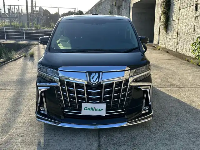 トヨタ アルファード S Cパッケージ 長崎県 2018(平30)年 8.4万km ブラック サンルーフ/社外11インチナビ/（CD/DVD/BT/フルセグ）/バックカメラ/モデリスタエアロ（F/R/R下）/モデリスタマフラーカッター/衝突軽減ブレーキ/レーンアシスト/コーナーセンサー/パワーバックドア/レーダークルーズ/両側パワースライドドア/シートヒーター/エアシート/パワーシート/社外レーダー/前後ドライブレコーダー/純正18インチAW/ETC/ローダウン