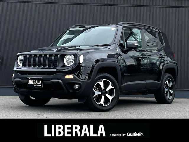 クライスラー・ジープ ジープ レネゲード トレイルホーク 4xe 長野県 2022(令4)年 4.6万km 黒 Ｕｃｏｎｎｅｃｔナビ/フルセグＴＶ/バックカメラ/クルーズコントロール/ブラインドスポット/レーンセンス/パークセンス/デジタルインナーミラー　/スマートキー/プッシュスタート/純正１７インチＡＷ/ドライブレコーダー/ETC/充電ケーブル