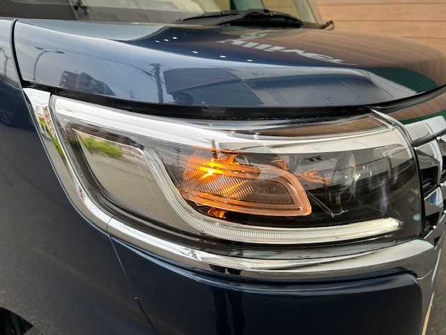 スズキ スペーシア カスタム HYBRID XS ターボ 静岡県 2023(令5)年 1.2万km インディゴブルーメタリック/ブラック ８インチナビ　フルセグＴＶ　ＤＶＤ再生　Ｂｌｕｅｔｏｏｔｈ　ＵＳＢ接続　全方位カメラ　連動前後ドライブレコーダー　ワンタッチ両側パワースライドドア　サーキュレーター　後席専用テーブル　後席両側ロールサンシェード　ＬＥＤライト　レーダークルーズ　ＬＫＡ　ＨＵＤ