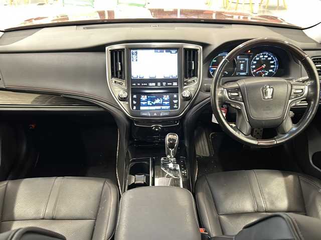 トヨタ クラウン ハイブリッド アスリートSJ-フロンティアLTD 岐阜県 2017(平29)年 4.4万km ダークレッドマイカメタリック プリクラッシュセーフティ/レーンキープ/レーダークルーズコントロール/オートマチックハイビーム/純正マルチナビ/Bluetooth/フルセグTV/DVD/バックカメラ/前席パワーシート/前席シートヒーター/前席ベンチレーション/ステアリングヒーター/ドライブレコーダー/ビルトインETC/LEDヘッドライト/LEDフォグライト