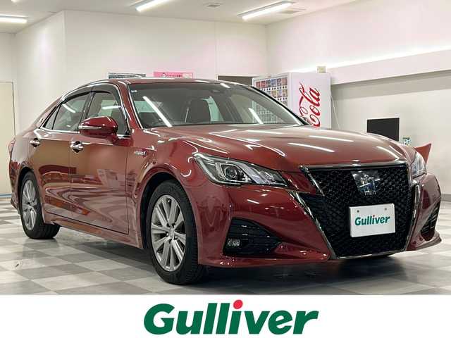 トヨタ クラウン ハイブリッド アスリートSJ-フロンティアLTD 岐阜県 2017(平29)年 4.4万km ダークレッドマイカメタリック プリクラッシュセーフティ/レーンキープ/レーダークルーズコントロール/オートマチックハイビーム/純正マルチナビ/Bluetooth/フルセグTV/DVD/バックカメラ/前席パワーシート/前席シートヒーター/前席ベンチレーション/ステアリングヒーター/ドライブレコーダー/ビルトインETC/LEDヘッドライト/LEDフォグライト
