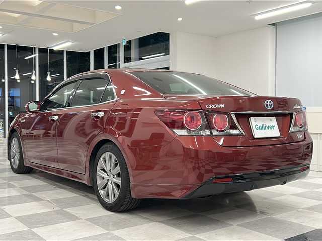 トヨタ クラウン ハイブリッド アスリートSJ-フロンティアLTD 岐阜県 2017(平29)年 4.4万km ダークレッドマイカメタリック プリクラッシュセーフティ/レーンキープ/レーダークルーズコントロール/オートマチックハイビーム/純正マルチナビ/Bluetooth/フルセグTV/DVD/バックカメラ/前席パワーシート/前席シートヒーター/前席ベンチレーション/ステアリングヒーター/ドライブレコーダー/ビルトインETC/LEDヘッドライト/LEDフォグライト
