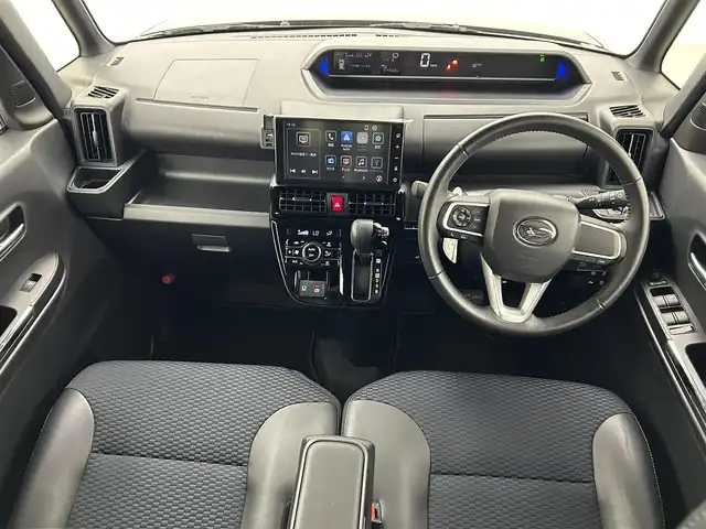 ダイハツ タント カスタム RS 熊本県 2023(令5)年 2.5万km ファイアークォーツレッドM ワンオーナー　/9インチスマホ連携ディスプレイオーディオ（ApplCarPlay・AndroidAuto・BT・フルセグ）/バックカメラ　/前方のみドライブレコーダー　/前席シートヒーター　/両側パワースライドドア　/前後クリアランスソナー　/衝突軽減ブレーキ　/横滑り防止　/アイドリングストップ　/純正フロアマット/純正１５インチAW/オートライト/LEDヘッドライト/フォグライト/スマートキー/プッシュスタート/スペアキー1本/保証書/取扱説明書