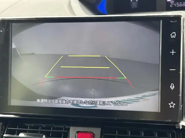 ダイハツ タント カスタム RS 熊本県 2023(令5)年 2.5万km ファイアークォーツレッドM ワンオーナー　/9インチスマホ連携ディスプレイオーディオ（ApplCarPlay・AndroidAuto・BT・フルセグ）/バックカメラ　/前方のみドライブレコーダー　/前席シートヒーター　/両側パワースライドドア　/前後クリアランスソナー　/衝突軽減ブレーキ　/横滑り防止　/アイドリングストップ　/純正フロアマット/純正１５インチAW/オートライト/LEDヘッドライト/フォグライト/スマートキー/プッシュスタート/スペアキー1本/保証書/取扱説明書