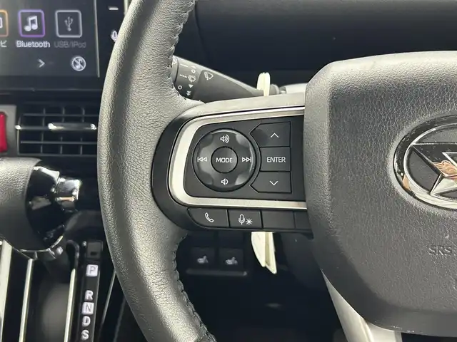 ダイハツ タント カスタム RS 熊本県 2023(令5)年 2.5万km ファイアークォーツレッドM ワンオーナー　/9インチスマホ連携ディスプレイオーディオ（ApplCarPlay・AndroidAuto・BT・フルセグ）/バックカメラ　/前方のみドライブレコーダー　/前席シートヒーター　/両側パワースライドドア　/前後クリアランスソナー　/衝突軽減ブレーキ　/横滑り防止　/アイドリングストップ　/純正フロアマット/純正１５インチAW/オートライト/LEDヘッドライト/フォグライト/スマートキー/プッシュスタート/スペアキー1本/保証書/取扱説明書