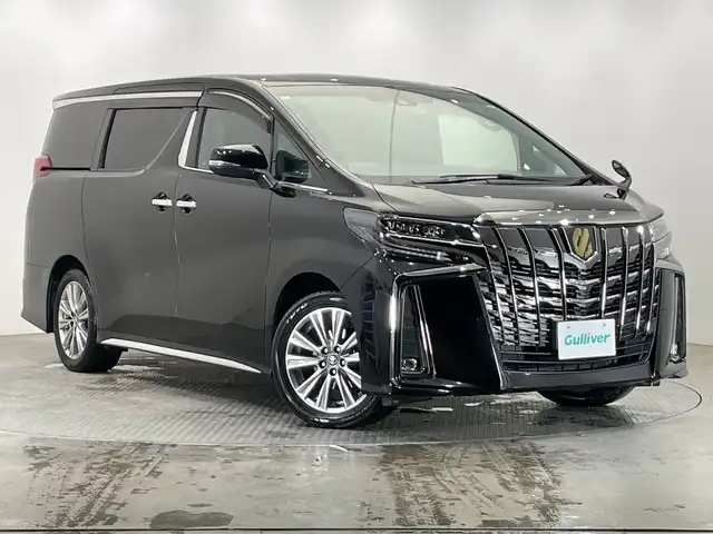 トヨタ アルファード S タイプゴールド 栃木県 2020(令2)年 6万km ブラック 純正ディスプレイオーディオ/　（CD/DVD/Bluetooth/フルセグTV/miracast）/バックカメラ/フリップダウンモニター/トヨタセーフティセンス/・プリクラッシュセーフティ/・レーントレーシングアシスト/・レーンディパーチャーアラート/・ロードサインアシスト/・レーダークルーズコントロール/・オートマチックハイビーム/・先行車発進アラーム/コーナーセンサー/ビルトインETC/前後ドライブレコーダー/両側パワースライドドア/ハーフレザーシート/電動リアゲート/純正AW/純正フロアマット/LEDヘッドライト