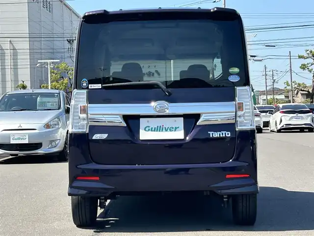 ダイハツ タント カスタム RS トップED SA 岡山県 2015(平27)年 6.3万km ナイトシャドーパープルクリスタルM 純正ナビ　/両側パワースライドドア /Ｂカメラ　/衝突軽減　/横滑り防止　/アイドリングストップ　/Ｂｌｕｅｔｏｏｔｈ /USB入力端子　/ミュージックプレイヤー　/ETC　/AAC　/オートライト　/LED　/純正AW