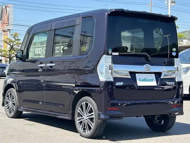ダイハツ タント カスタム RS トップED SA 岡山県 2015(平27)年 6.3万km ナイトシャドーパープルクリスタルM 純正ナビ　/両側パワースライドドア /Ｂカメラ　/衝突軽減　/横滑り防止　/アイドリングストップ　/Ｂｌｕｅｔｏｏｔｈ /USB入力端子　/ミュージックプレイヤー　/ETC　/AAC　/オートライト　/LED　/純正AW