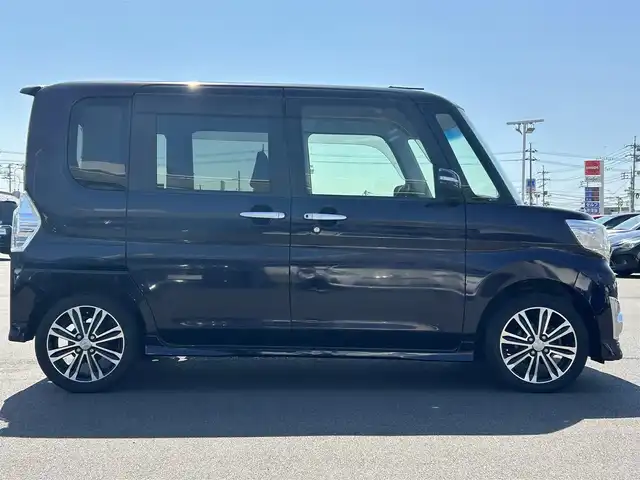 ダイハツ タント カスタム RS トップED SA 岡山県 2015(平27)年 6.3万km ナイトシャドーパープルクリスタルM 純正ナビ　/両側パワースライドドア /Ｂカメラ　/衝突軽減　/横滑り防止　/アイドリングストップ　/Ｂｌｕｅｔｏｏｔｈ /USB入力端子　/ミュージックプレイヤー　/ETC　/AAC　/オートライト　/LED　/純正AW