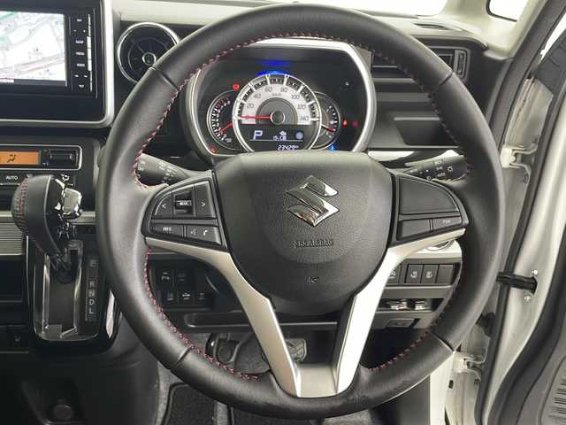 スズキ スペーシア カスタム HYBRID XS 千葉県 2019(令1)年 2.4万km ガーデニングアクアM 禁煙車/スズキセーフティーサポート/・デュアルセンサーブレーキサポートII/・アダプティブクルーズコントロール/・低速時ブレーキサポート/・後退時ブレーキサポート/・誤発進抑制機能/・後方誤発進抑制機能/両側パワースライドドア/社外7インチナビ/CD/DVD/Bluetooth/フルセグTV/バックカメラ/LEDヘッドライト/シートヒーター/純正15インチアルミホイール/アイドリングストップ/USBポート/プッシュスタート/スマートキー