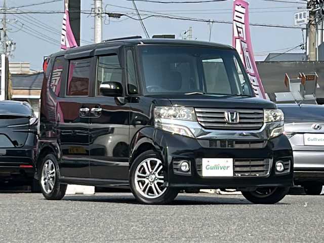 ホンダ Ｎ ＢＯＸ カスタム SSパッケージ 愛知県 2014(平26)年 12.7万km スマートブラック /禁煙//純正ナビ/地デジ/CD/DVD/BT//バックカメラ/ETC//両側パワスラ//プッシュスタート/スマートキー//HIDオートライト/フォグ//あんしんパッケージ/CTBA//純正フロアマット//純正ドバイザー//電動格納ウインカーミラー//純正14インチAW//新車時保証書//取扱説明書//スペアスマートキー有