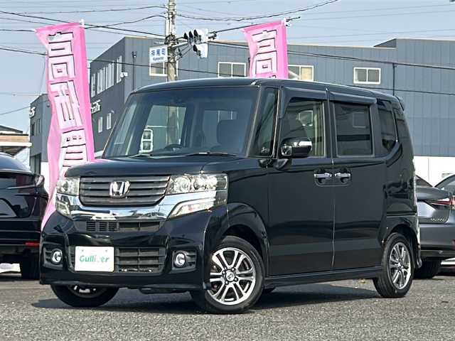 ホンダ Ｎ ＢＯＸ カスタム SSパッケージ 愛知県 2014(平26)年 12.7万km スマートブラック /禁煙//純正ナビ/地デジ/CD/DVD/BT//バックカメラ/ETC//両側パワスラ//プッシュスタート/スマートキー//HIDオートライト/フォグ//あんしんパッケージ/CTBA//純正フロアマット//純正ドバイザー//電動格納ウインカーミラー//純正14インチAW//新車時保証書//取扱説明書//スペアスマートキー有
