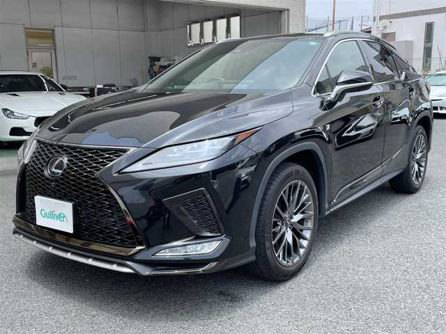 レクサス ＲＸ 300 Fスポーツ 神奈川県 2020(令2)年 4.7万km グラファイトブラックガラスフレーク ワンオーナー/パノラマルーフ/黒革シート/純正メモリーナビ・地デジTV/純正CD/DVD/SD/MSV/BT/USB/Miracast/パノラマモニター/ビルトインETC2.0/HUD/前席パワーシート/シートヒーター/エアシート/ステアリングヒーター/レクサスセーフティシステム+/レーダークルーズコントロール/PCS/LTA/BSM/PKSA/PKSB/RSA/コーナーセンサー/オートハイビーム/純正20インチAW/LEDライト/LEDフォグ/パワーバックドア/ルーフレール/パドルシフト/アイドリングストップ/プッシュスタート/スマートキー×1/カードキー×1/R2/3/4/5/7年ディーラー整備記録/保証書・取説あり