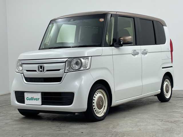 ホンダ Ｎ ＢＯＸ G･EXターボ Hセンシング カッパーブラウンスタイル 三重県 2019(平31)年 3.3万km 白Ⅱ 禁煙車/純正ナビ/【CD/DVD/SD/Bluetooth】/地デジ対応TV　/バックカメラ　/衝突軽減ブレーキ　/レーダークルーズコントロール　/レーンキープアシスト　/両側パワースライドドア　/純正ドライブレコーダー 　/ＥＴＣ　/ステアリングリモコン　/ＬＥＤヘッドライト　/オートライト機能/プッシュスタート/ウィンカーミラー