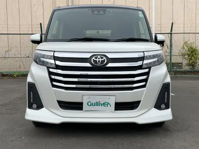 トヨタ ルーミー カスタムG－T 東京都 2022(令4)年 4.6万km ブラックマイカメタリック/パールホワイト2トーン 純正９型ＤＡ　/全周囲　/両側電動　/追従クルコン　/ビルトインETC　/前後ドラレコ　/エンジンスターター　/フルセグTV　/Bluetooth　/前席シートヒーター　/LEDヘッド　/AVH　/電子パーキング