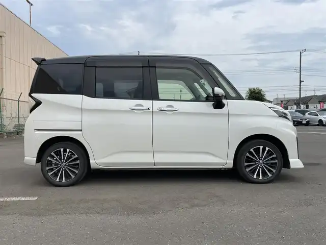 トヨタ ルーミー カスタムG－T 東京都 2022(令4)年 4.6万km ブラックマイカメタリック/パールホワイト2トーン 純正９型ＤＡ　/全周囲　/両側電動　/追従クルコン　/ビルトインETC　/前後ドラレコ　/エンジンスターター　/フルセグTV　/Bluetooth　/前席シートヒーター　/LEDヘッド　/AVH　/電子パーキング