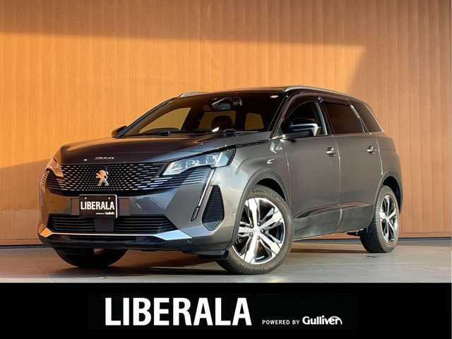プジョー ５００８ GT ブルーHDi 愛知県 2022(令4)年 2.4万km プラチナグレー ファーストクラスパッケージ/黒革シート/パノラマサンルーフ/純正ナビ/フルセグTV/360度カメラ/AppleCarPlay/シートヒーター/パワーシート/パワーバックドア/アクティブクルーズコントロール/BSM/LKA/純正18アルミ