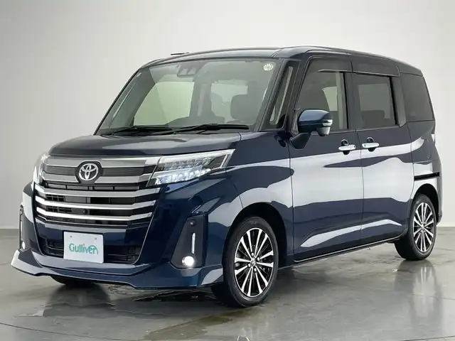 トヨタ ルーミー カスタムG－T 愛知県 2021(令3)年 2.8万km レーザーブルークリスタルシャイン 純正９型ナビ　全方位カメラ　両側パワスラ　禁煙車　Ｂｌｕｅｔｏｏｔｈ　フルセグＴＶ　ＤＶＤ　セーフティセンス　衝突軽減　追従クルコン　ＬＥＤオートライト　シートヒーター　ＥＴＣ２．０　ドラレコ　フォグ