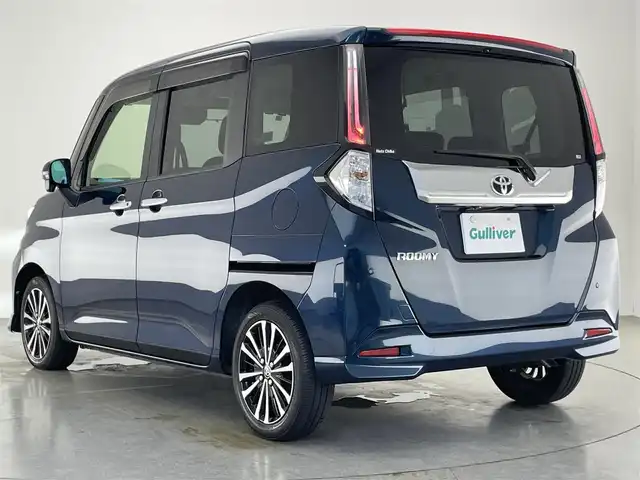 トヨタ ルーミー カスタムG－T 愛知県 2021(令3)年 2.8万km レーザーブルークリスタルシャイン 純正９型ナビ　全方位カメラ　両側パワスラ　禁煙車　Ｂｌｕｅｔｏｏｔｈ　フルセグＴＶ　ＤＶＤ　セーフティセンス　衝突軽減　追従クルコン　ＬＥＤオートライト　シートヒーター　ＥＴＣ２．０　ドラレコ　フォグ