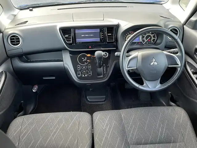 三菱 ｅＫスペース カスタムG セーフティパッケージ 東京都 2017(平29)年 7.6万km ライトニングブルーマイカ (株)IDOMが運営する【じしゃロン昭島店】の自社ローン専用車両になります。こちらは現金またはオートローンご利用時の価格です。自社ローンご希望の方は別途その旨お申付け下さい/社外ナビ/BT/フルセグTV/SD/マルチアラウンド/バックカメラ/D席シートヒーター/両側パワースライドドア/エンジンスタートボタン/ETC(社外)/AUTOライト/純正フロアマット/アイドリングストップ/電動格納ミラー