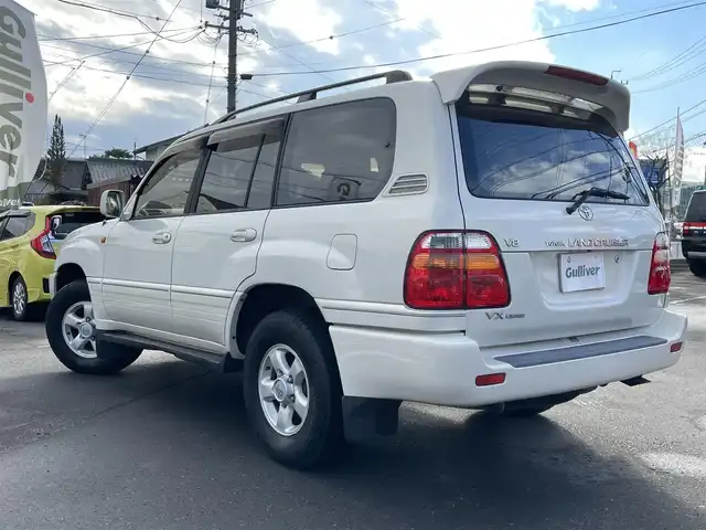 トヨタ ランドクルーザー VX－LTD 長野県 2001(平13)年 16.2万km ホワイトパールマイカ ４WD/社外ナビ/・CD/DVD/TV/社外ETC/純正フロアマット/オートライト/純正ドアバイザー/3列シート/電格ミラー/スペアキー有/取り扱い説明書/保証書