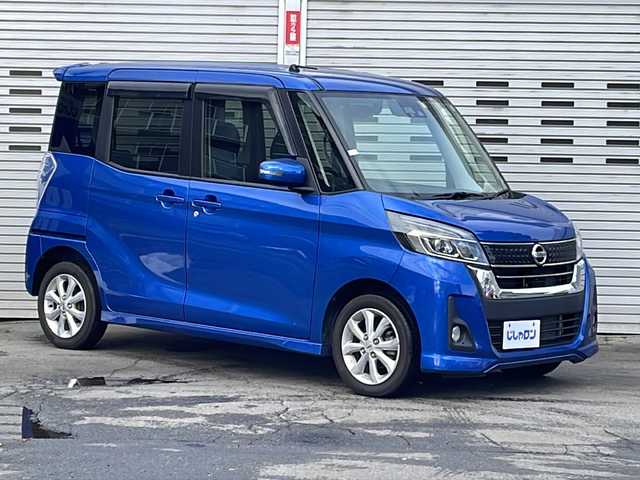 日産 デイズ ルークス ハイウェイスターX 道央・札幌 2018(平30)年 5.1万km オーシャンブルーP (株)IDOMが運営する【じしゃロン札幌店】の自社ローン専用車両になりますこちらは現金またはオートローンご利用価格です。自社ローンご希望の方は別途その旨お申し付けください。/4WD/CDプレイヤー/片側パワースライドドア　/アラウンドビューモニター　/バックカメラ　/リアサーキュレーター　/フォグランプ　/LED/純正14インチアルミホイール　/純正フロアマット　/スマートキー　/ドアバイザー　/取扱説明書/衝突被害軽減システム