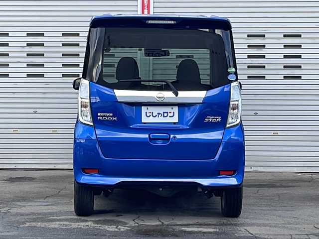 日産 デイズ ルークス ハイウェイスターX 道央・札幌 2018(平30)年 5.1万km オーシャンブルーP (株)IDOMが運営する【じしゃロン札幌店】の自社ローン専用車両になりますこちらは現金またはオートローンご利用価格です。自社ローンご希望の方は別途その旨お申し付けください。/4WD/CDプレイヤー/片側パワースライドドア　/アラウンドビューモニター　/バックカメラ　/リアサーキュレーター　/フォグランプ　/LED/純正14インチアルミホイール　/純正フロアマット　/スマートキー　/ドアバイザー　/取扱説明書/衝突被害軽減システム