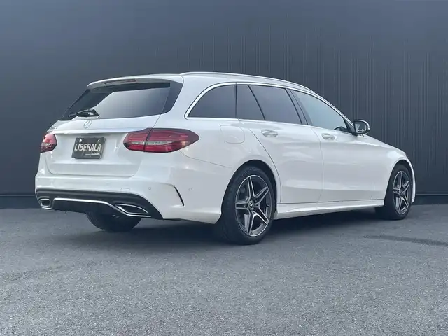 メルセデス・ベンツ Ｃ２２０ｄ ステーションワゴン アバンギャルドAMGライン 静岡県 2018(平30)年 4.7万km ダイヤモンドホワイト レーダーセーフティPK /レザーEXPK/エアバランスPK /ブルメスタ― /ACC LKA BSM HUD /ナビ TV CarPlay USB SD BT /パワーバックドア /パドルシフト /前後センサー /アンビエントライト /ETC2.0 /ラゲッジマット /アイドリングSTOP /ロードサインアシスト