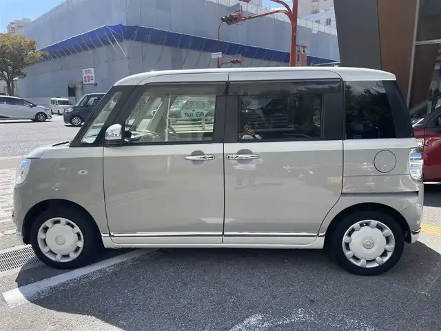 ダイハツ ムーヴ キャンバス G メイクアップ リミテッド　SAⅢ 兵庫県 2020(令2)年 10.7万km パールホワイトⅢ/スムースグレーマイカメタリック 2トーン (株)IDOMが運営する【じしゃロン西宮店】の自社ローン専用車両になります。こちらは現金またはオートローンご利用時の価格です。自社ローンご希望の方は別途その旨お申付け下さい/＊ETC/＊バックカメラ/＊全周囲カメラ/＊フルセグ/＊ドラレコあり/＊USBあり/＊両側パワスラ/＊横滑り防止装置/＊オートライト/＊コーナーセンサー/＊衝突被害軽減システム