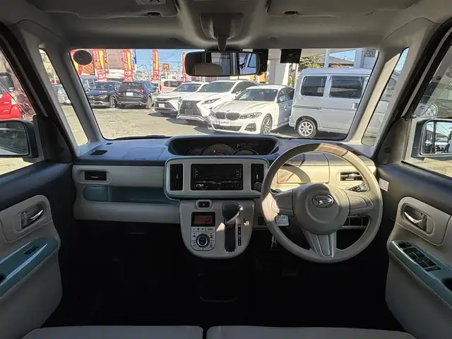 ダイハツ ムーヴ キャンバス G メイクアッフ SA Ⅱ 熊本県 2017(平29)年 11.7万km パールホワイトⅢ/ファインミントメタリック 2トーン 純正オーディオ/【CD/USB】/両側パワースライドドア/衝突被害軽減ブレーキ/アイドリングストップ/ドライブレコーダー/ETC/オートライト/プッシュスタート/純正フロアマット/純正ドアバイザー/横滑り防止/盗難防止装置/取扱説明書