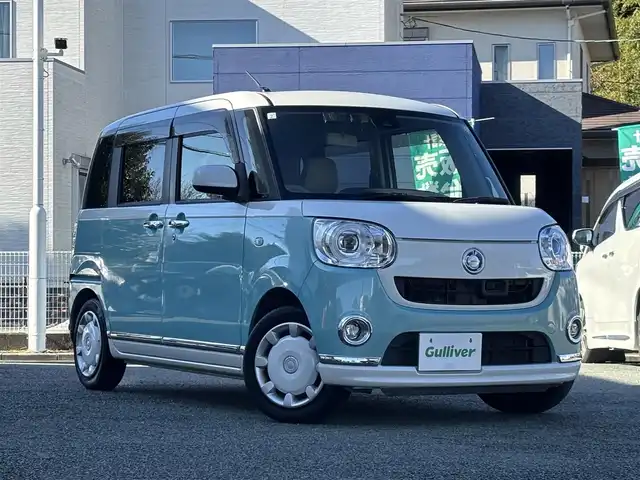 ダイハツ ムーヴ キャンバス G メイクアッフ SA Ⅱ 熊本県 2017(平29)年 11.7万km パールホワイトⅢ/ファインミントメタリック 2トーン 純正オーディオ/【CD/USB】/両側パワースライドドア/衝突被害軽減ブレーキ/アイドリングストップ/ドライブレコーダー/ETC/オートライト/プッシュスタート/純正フロアマット/純正ドアバイザー/横滑り防止/盗難防止装置/取扱説明書