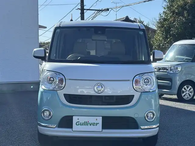 ダイハツ ムーヴ キャンバス G メイクアッフ SA Ⅱ 熊本県 2017(平29)年 11.7万km パールホワイトⅢ/ファインミントメタリック 2トーン 純正オーディオ/【CD/USB】/両側パワースライドドア/衝突被害軽減ブレーキ/アイドリングストップ/ドライブレコーダー/ETC/オートライト/プッシュスタート/純正フロアマット/純正ドアバイザー/横滑り防止/盗難防止装置/取扱説明書