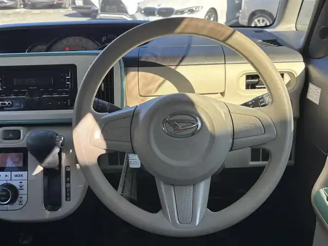 ダイハツ ムーヴ キャンバス G メイクアッフ SA Ⅱ 熊本県 2017(平29)年 11.7万km パールホワイトⅢ/ファインミントメタリック 2トーン 純正オーディオ/【CD/USB】/両側パワースライドドア/衝突被害軽減ブレーキ/アイドリングストップ/ドライブレコーダー/ETC/オートライト/プッシュスタート/純正フロアマット/純正ドアバイザー/横滑り防止/盗難防止装置/取扱説明書